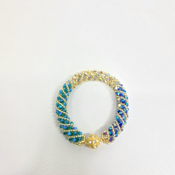 Multi Color Crystal Bracelet Beaded Bracelet - Picture 9 of 12